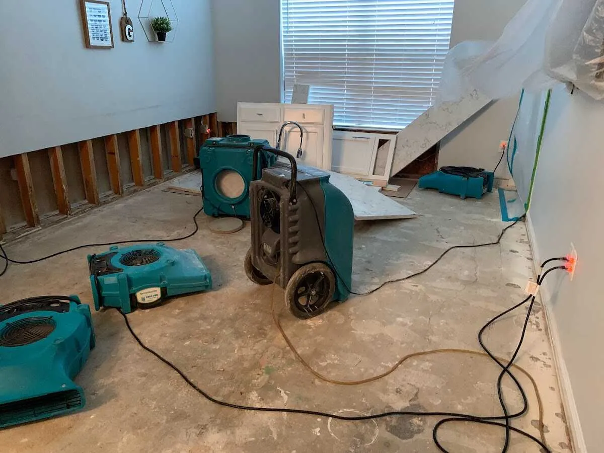 Dehumidifier in flood-cut room for Water Extraction & Removal in Norridge